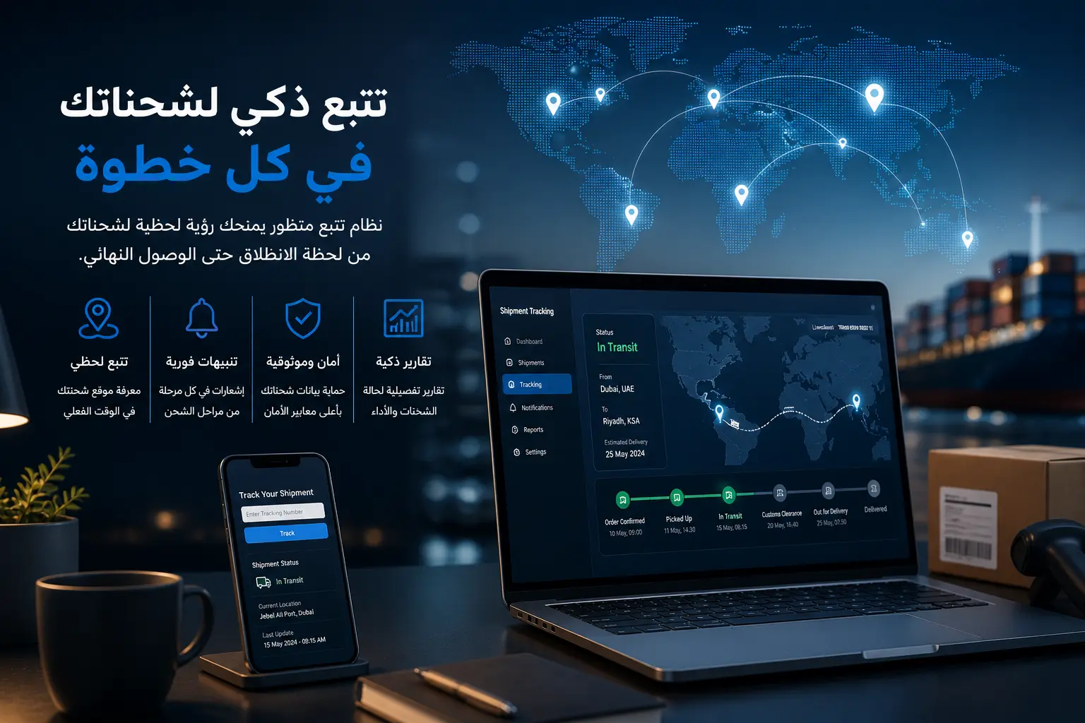 تتبع الشحنات