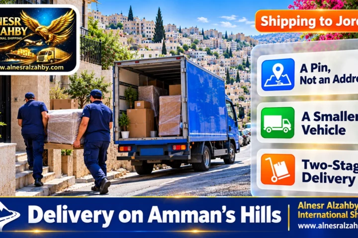 Delivery on Amman's Hills — Alnesr Alzahby International Shipping