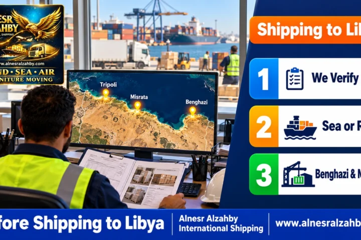 Before Shipping to Libya — Alnesr Alzahby International Shipping