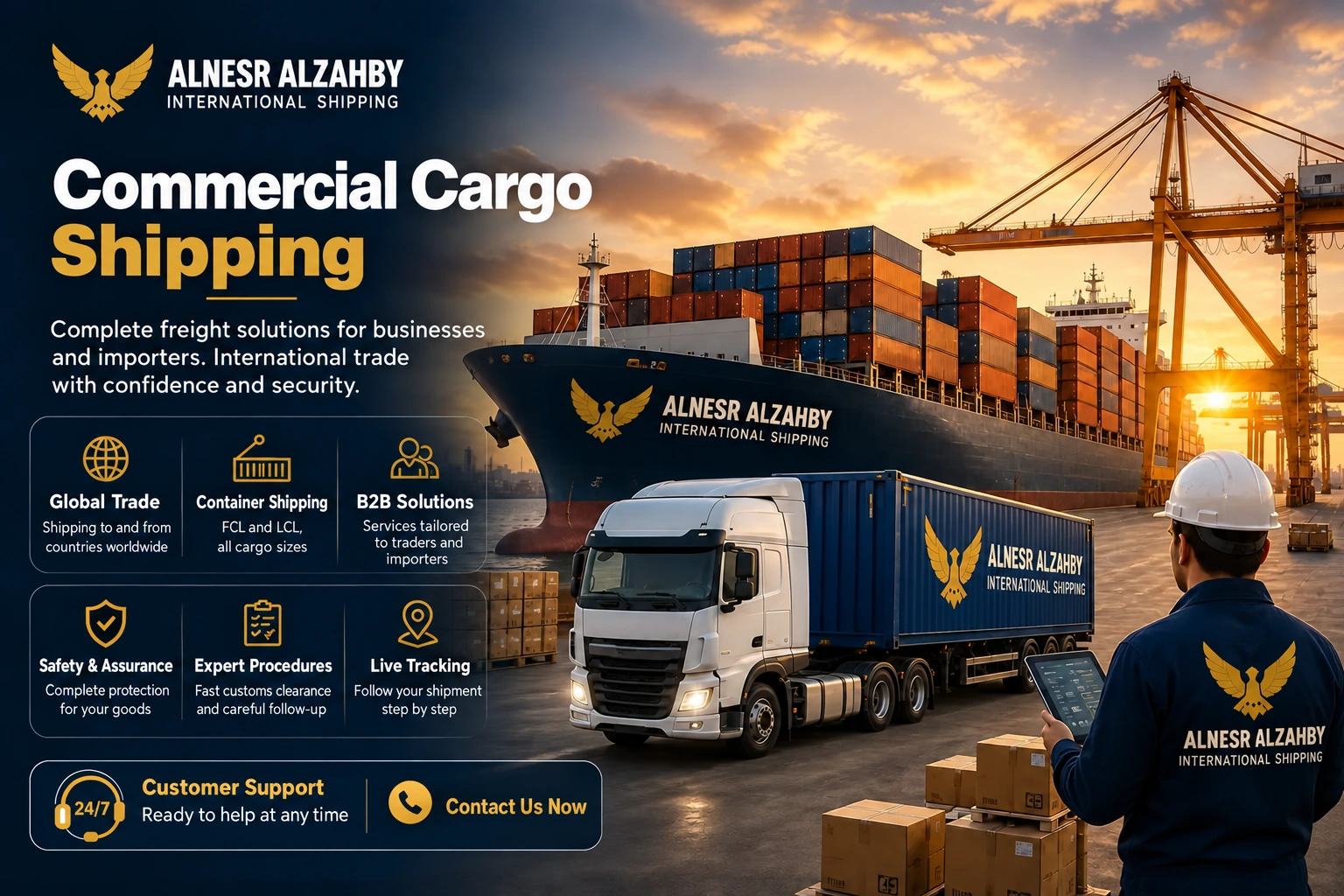 Commercial Shipping — Alnesr Alzahby