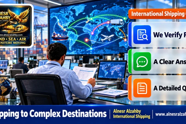 Shipping to Complex Destinations — Alnesr Alzahby International Shipping