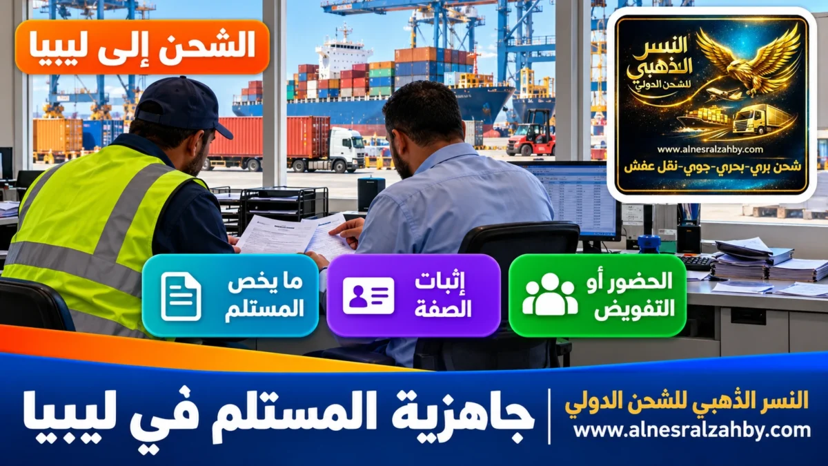 جاهزية المستلم في ليبيا — النسر الذهبي للشحن الدولي