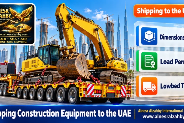 Shipping Construction Equipment to the UAE — Alnesr Alzahby International Shipping