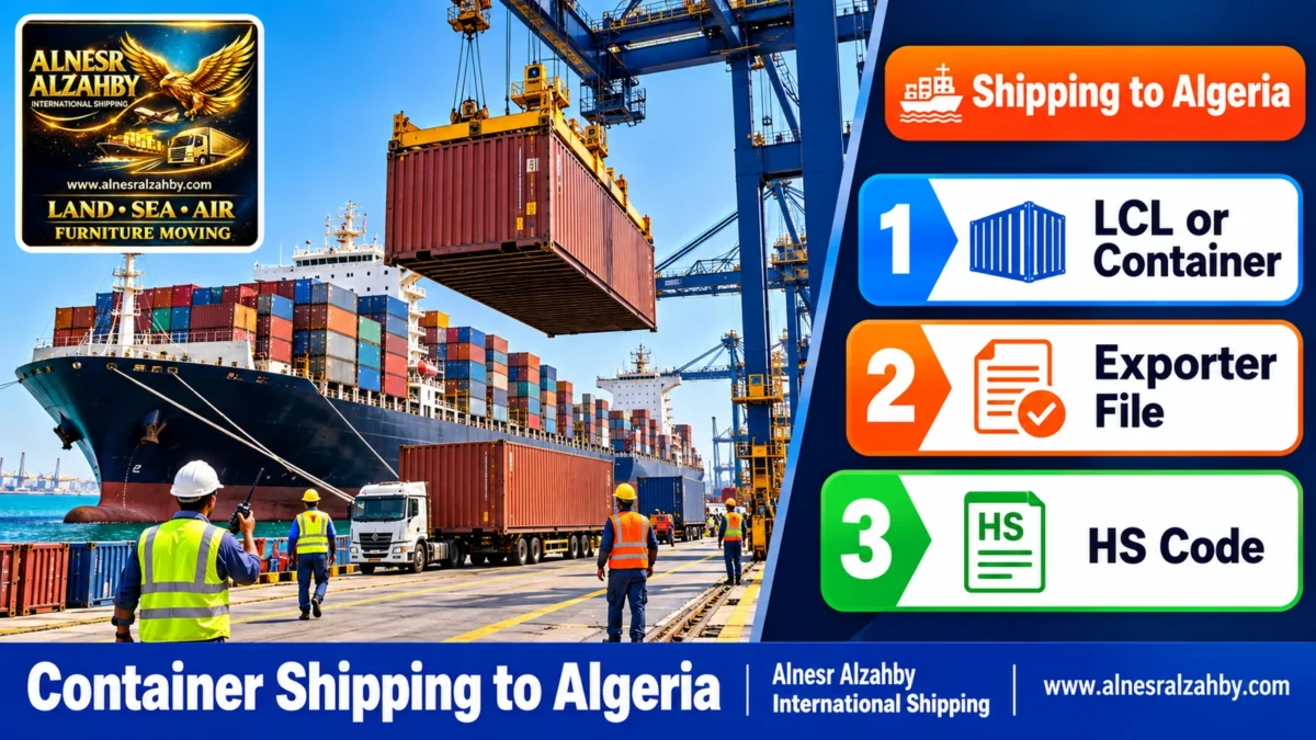 Container Shipping to Algeria — Alnesr Alzahby International Shipping