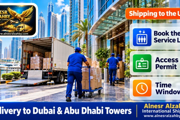 Delivery to Dubai & Abu Dhabi Towers — Alnesr Alzahby International Shipping