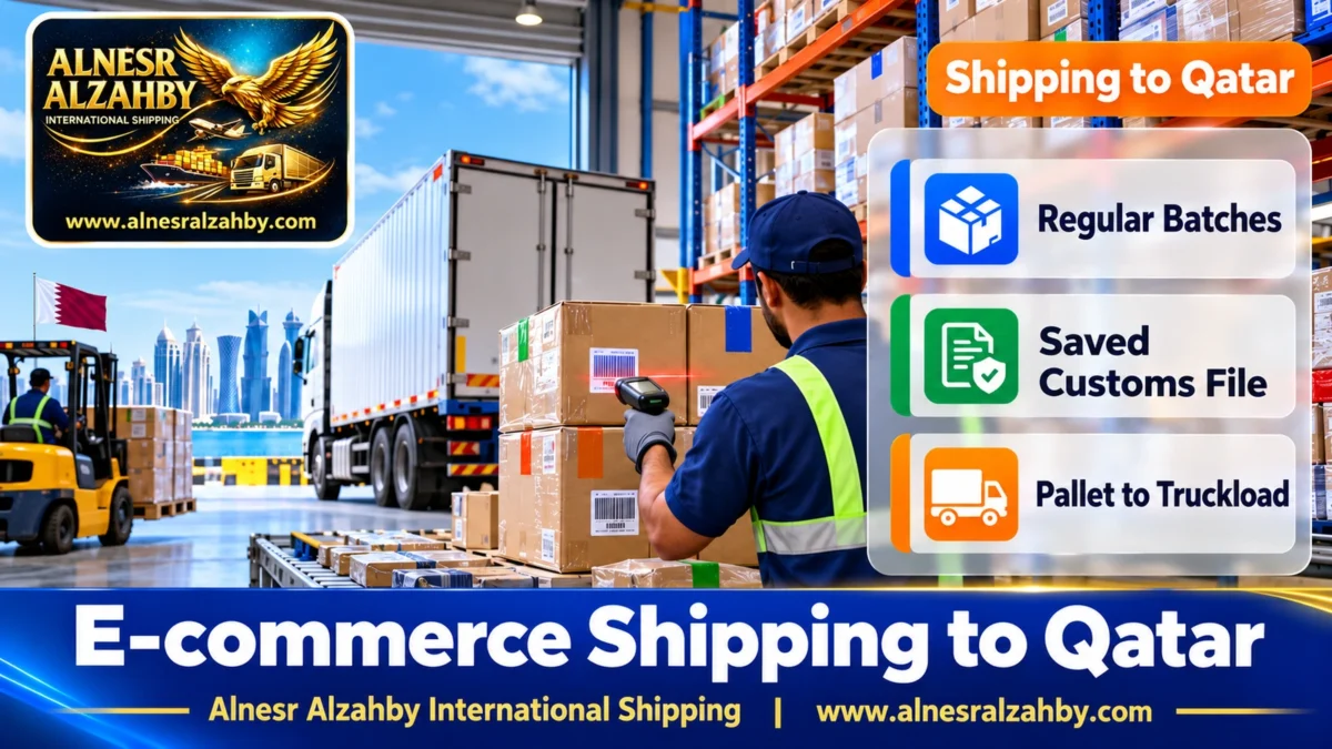E-commerce Shipping to Qatar — Alnesr Alzahby International Shipping