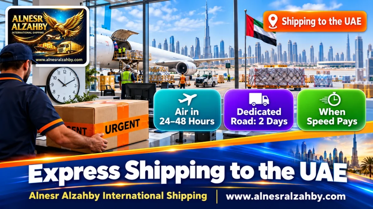 Express Shipping to the UAE — Alnesr Alzahby International Shipping
