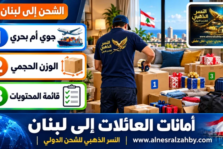 أمانات العائلات إلى لبنان — النسر الذهبي للشحن الدولي