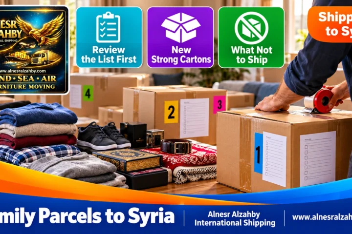 Family Parcels to Syria — Alnesr Alzahby International Shipping