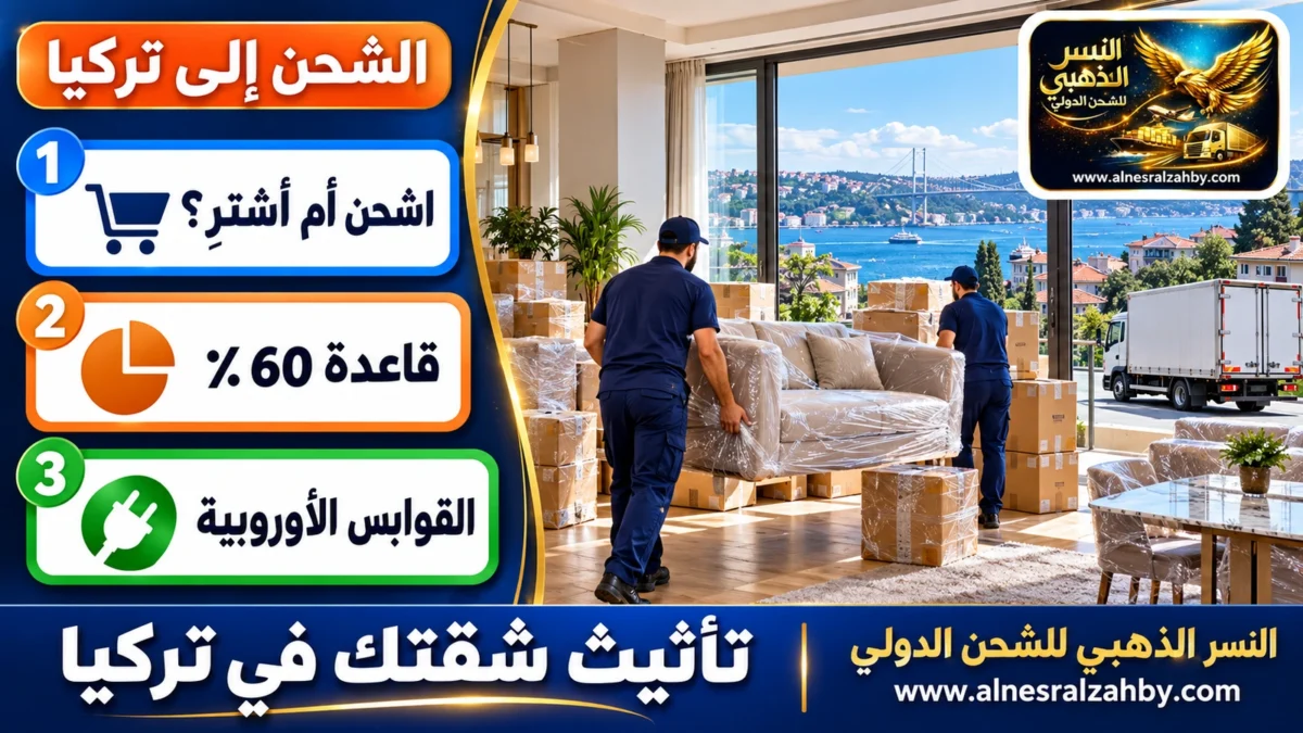تأثيث شقتك في تركيا — النسر الذهبي للشحن الدولي