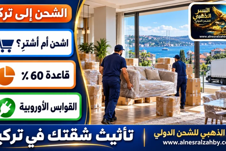 تأثيث شقتك في تركيا — النسر الذهبي للشحن الدولي
