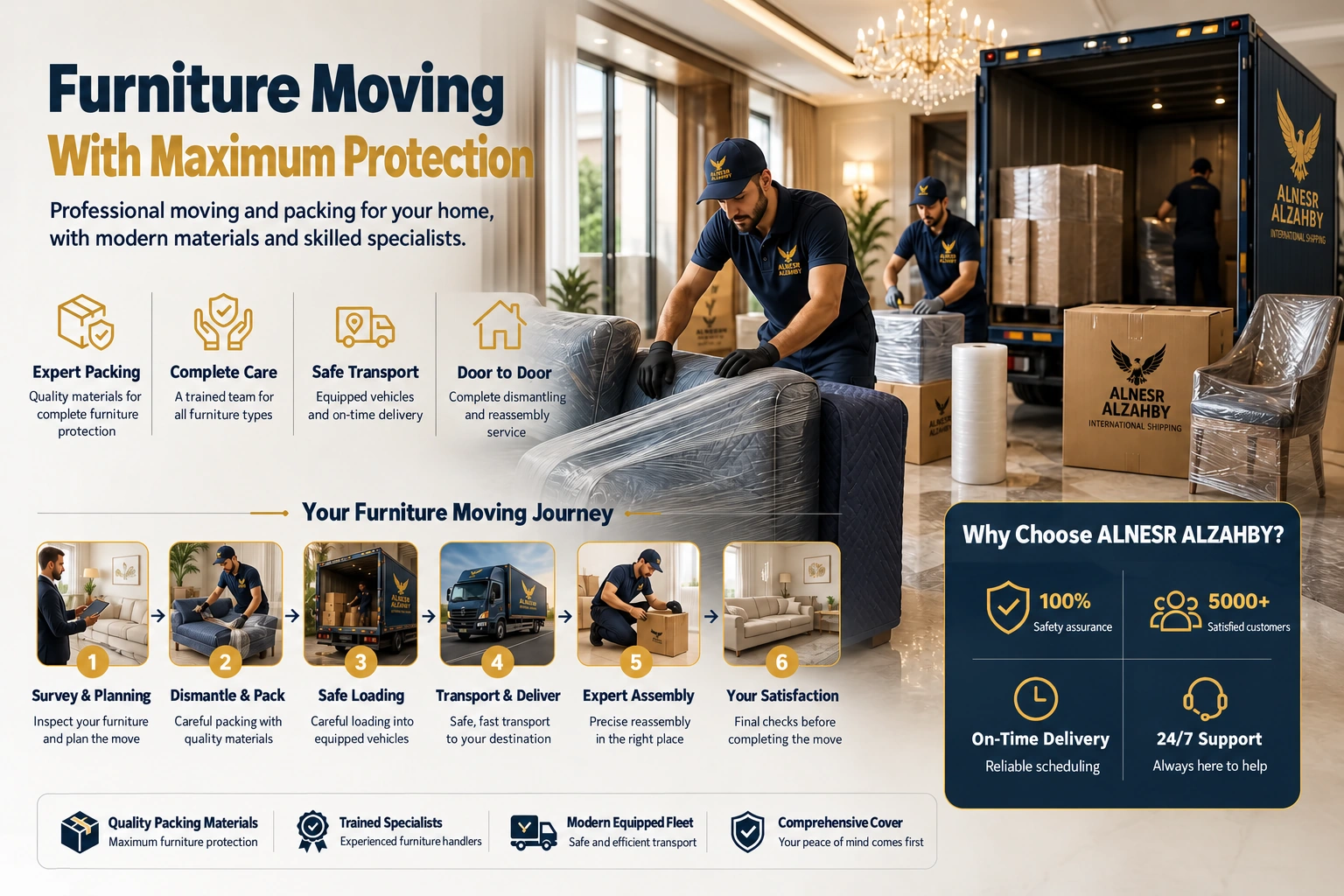 Furniture Moving — Alnesr Alzahby