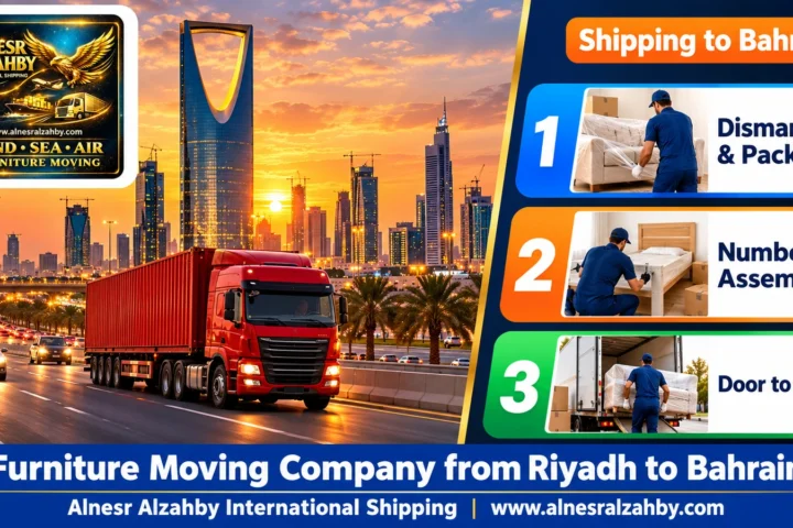 Furniture Moving Company from Riyadh to Bahrain — Alnesr Alzahby International Shipping
