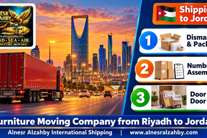 Furniture Moving Company from Riyadh to Jordan — Alnesr Alzahby International Shipping