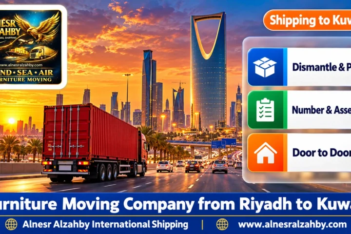 Furniture Moving Company from Riyadh to Kuwait — Alnesr Alzahby International Shipping