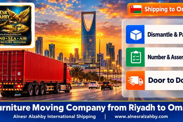 Furniture Moving Company from Riyadh to Oman — Alnesr Alzahby International Shipping
