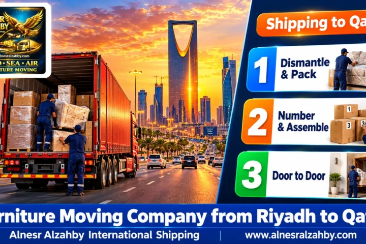 Furniture Moving Company from Riyadh to Qatar — Alnesr Alzahby International Shipping