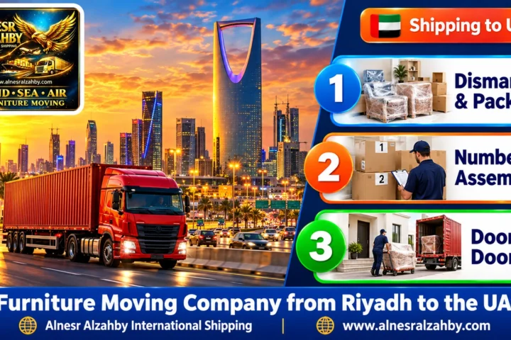 Furniture Moving Company from Riyadh to the UAE — Alnesr Alzahby International Shipping
