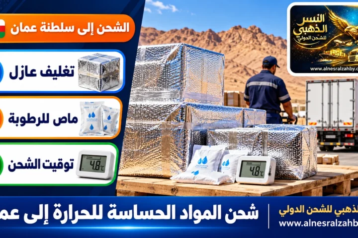 شحن المواد الحساسة للحرارة إلى عمان — النسر الذهبي للشحن الدولي