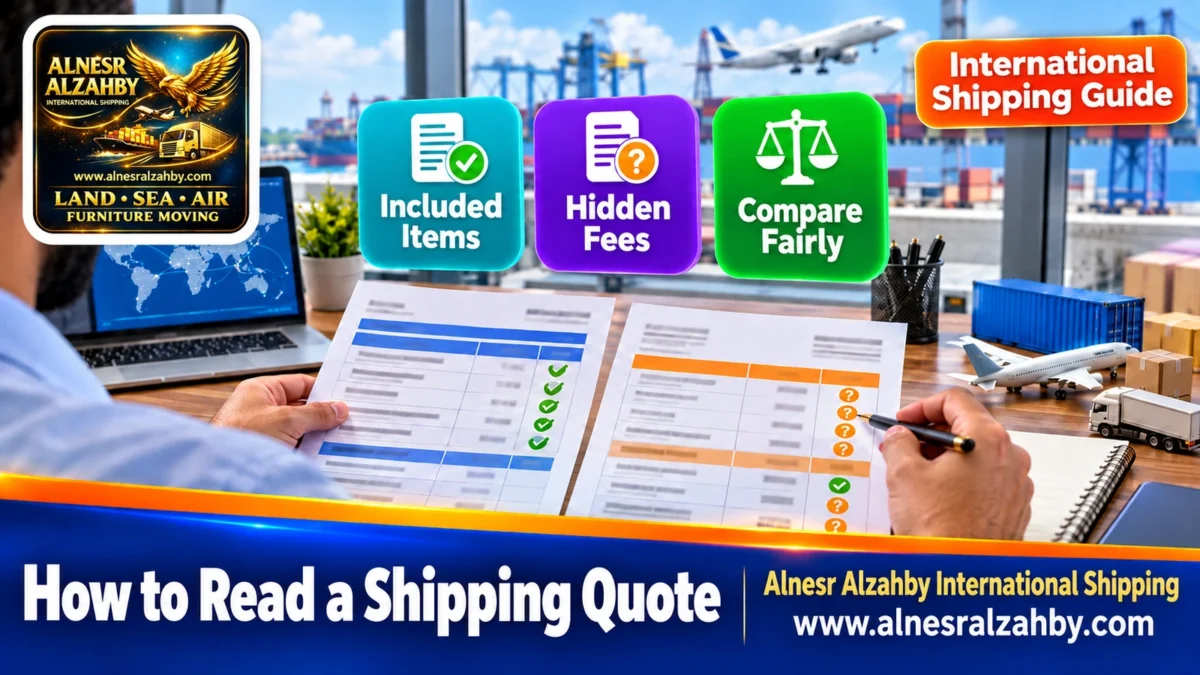 How to Read a Shipping Quote — Alnesr Alzahby International Shipping