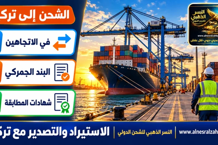 الاستيراد والتصدير مع تركيا — النسر الذهبي للشحن الدولي