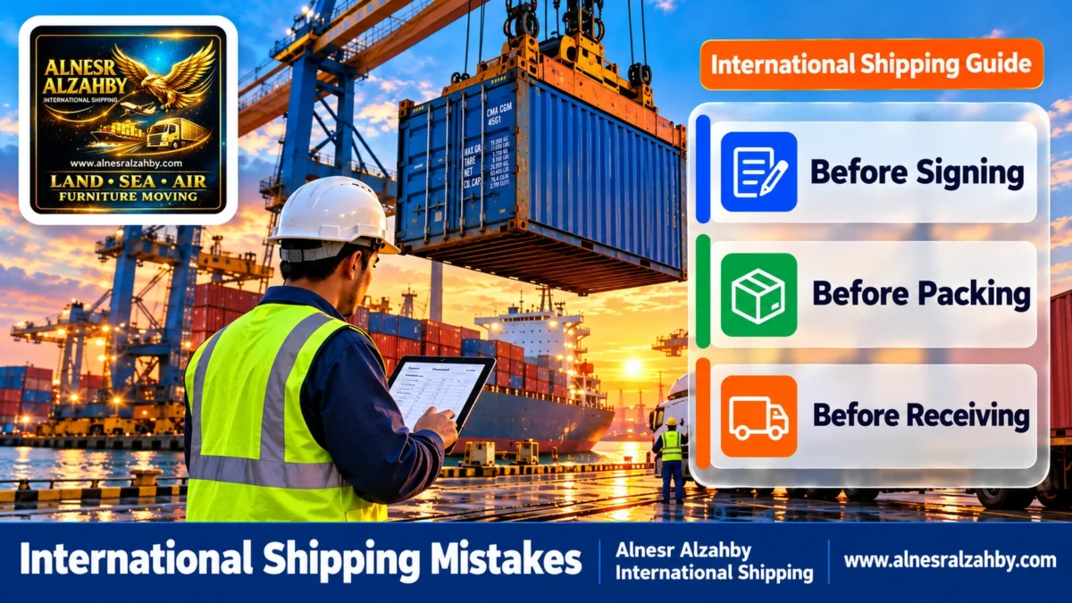 International Shipping Mistakes — Alnesr Alzahby International Shipping