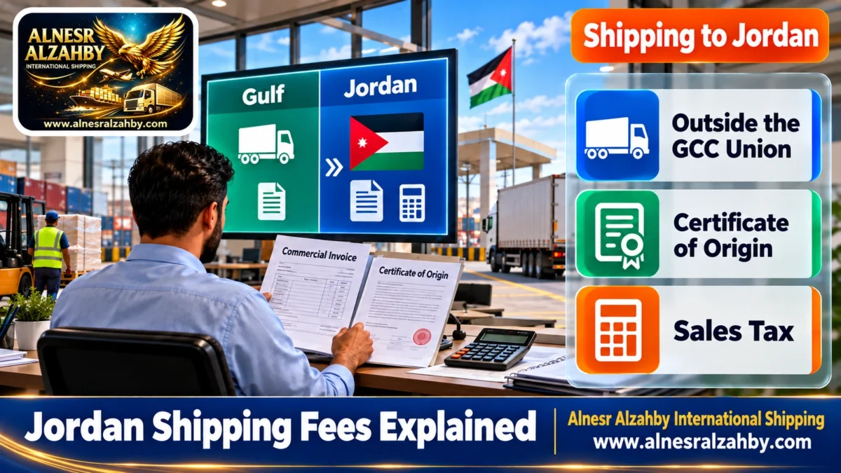 Jordan Shipping Fees Explained — Alnesr Alzahby International Shipping