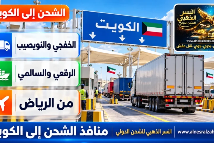 منافذ الشحن إلى الكويت — النسر الذهبي للشحن الدولي