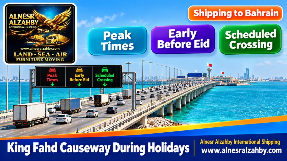 King Fahd Causeway During Holidays — Alnesr Alzahby International Shipping