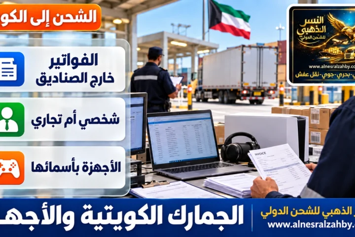 الجمارك الكويتية والأجهزة — النسر الذهبي للشحن الدولي