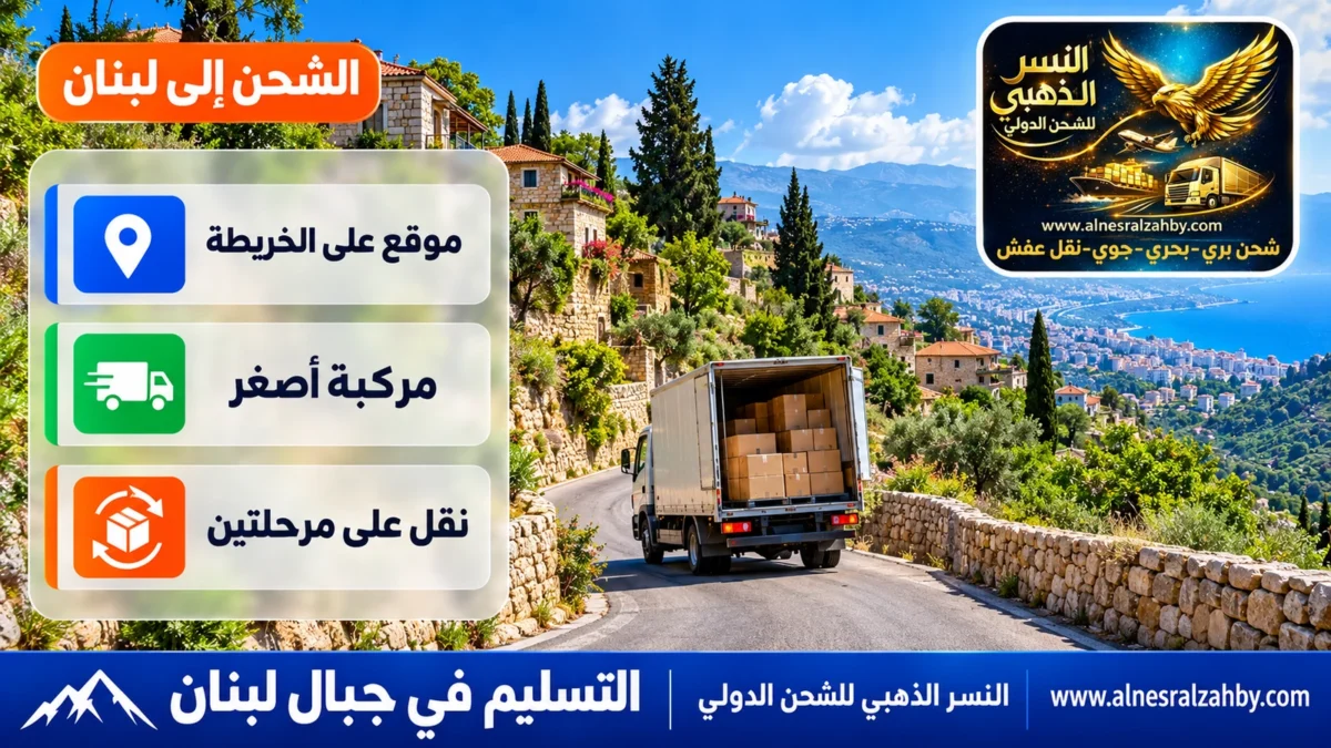 التسليم في جبال لبنان — النسر الذهبي للشحن الدولي