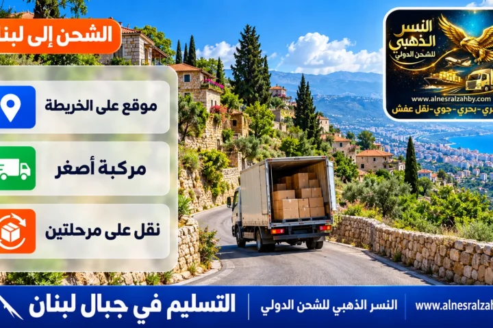 التسليم في جبال لبنان — النسر الذهبي للشحن الدولي