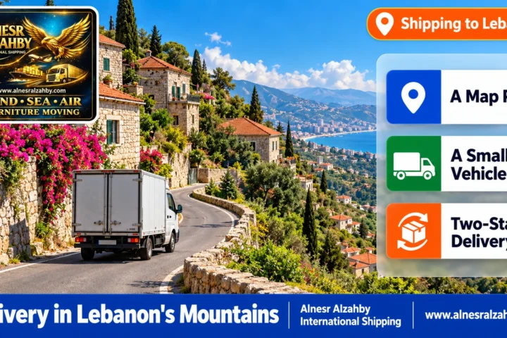 Delivery in Lebanon's Mountains — Alnesr Alzahby International Shipping