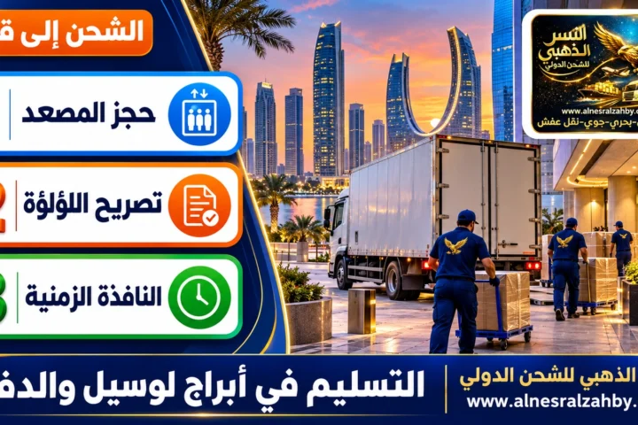 التسليم في أبراج لوسيل والدفنة — النسر الذهبي للشحن الدولي