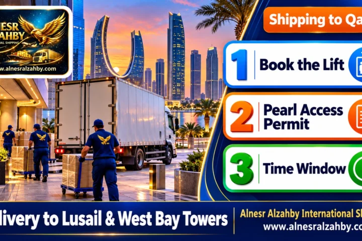 Delivery to Lusail & West Bay Towers — Alnesr Alzahby International Shipping