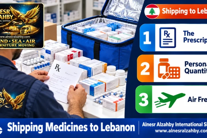 Shipping Medicines to Lebanon — Alnesr Alzahby International Shipping