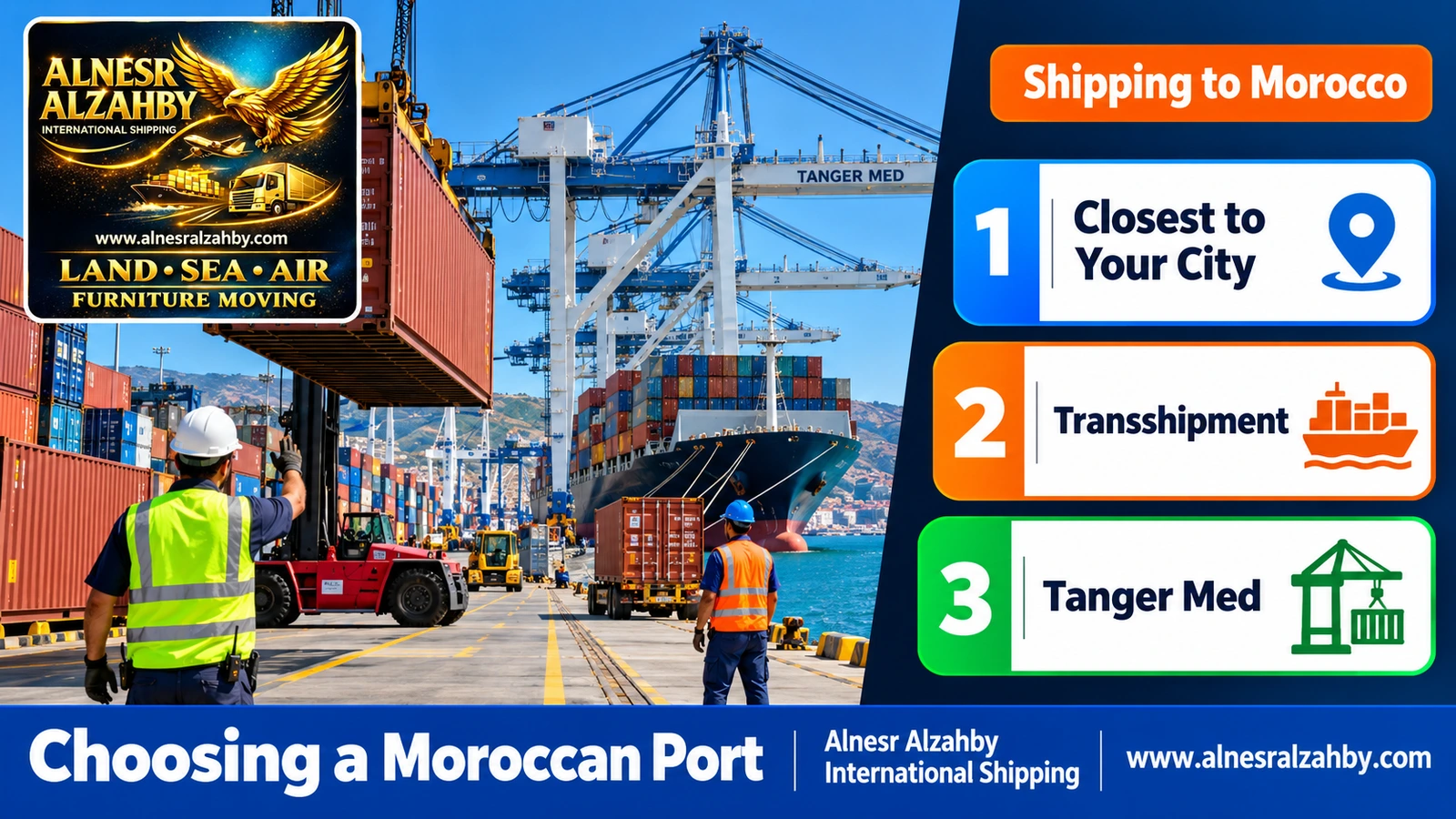 Containers at the Tanger Med port on the Mediterranean