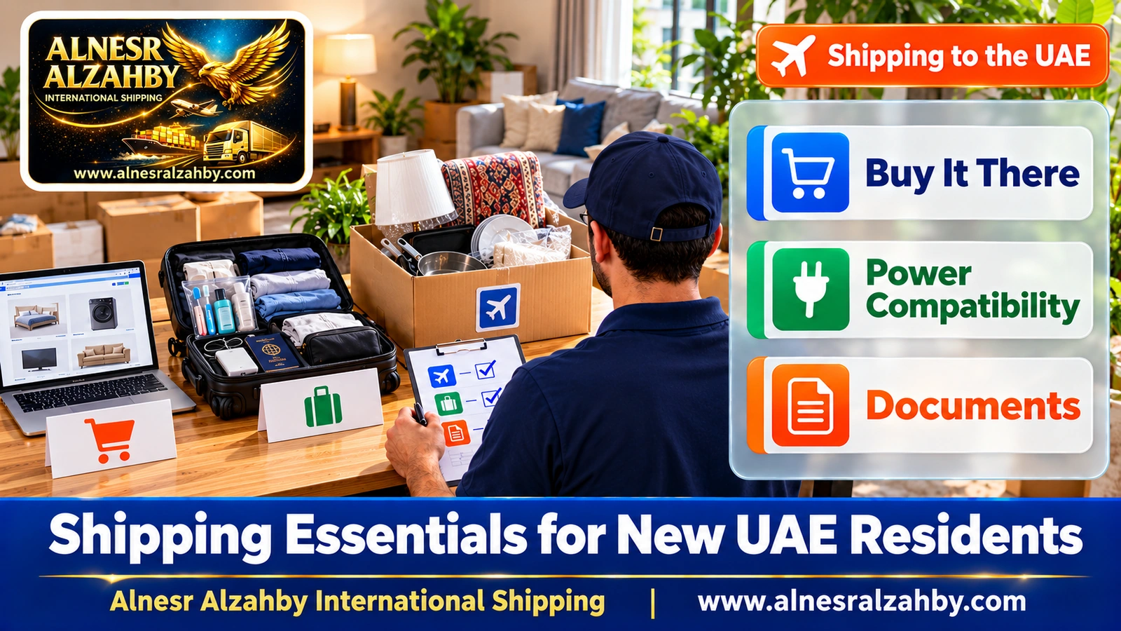 A home essentials sorting checklist: what to ship, what to buy and what to carry by hand