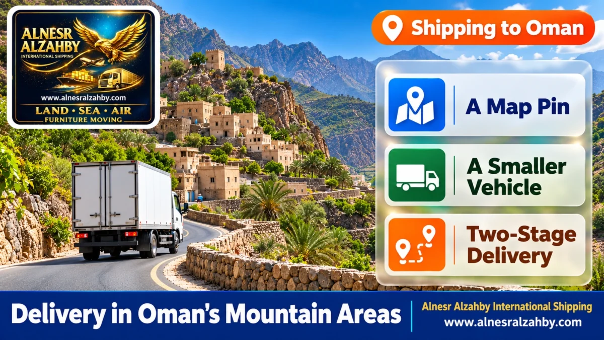 Delivery in Oman's Mountain Areas — Alnesr Alzahby International Shipping