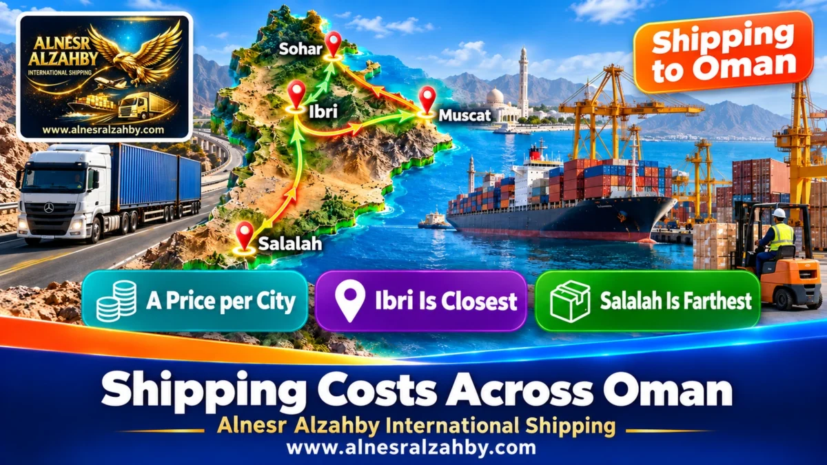 Shipping Costs Across Oman — Alnesr Alzahby International Shipping