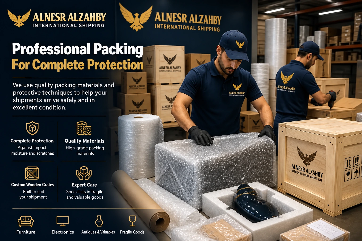 Professional Packing — Alnesr Alzahby