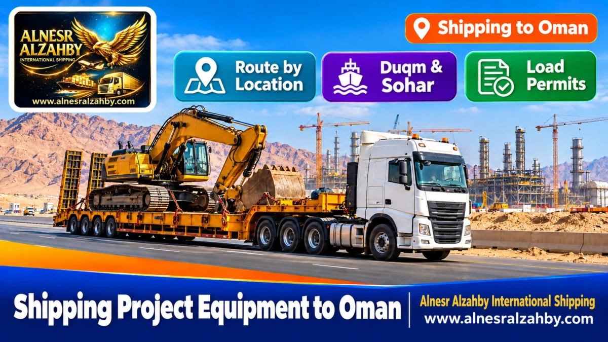 Shipping Project Equipment to Oman — Alnesr Alzahby International Shipping