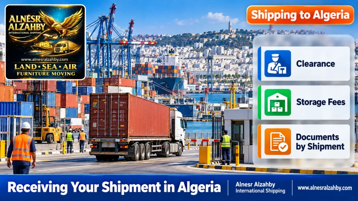 Receiving Your Shipment in Algeria — Alnesr Alzahby International Shipping