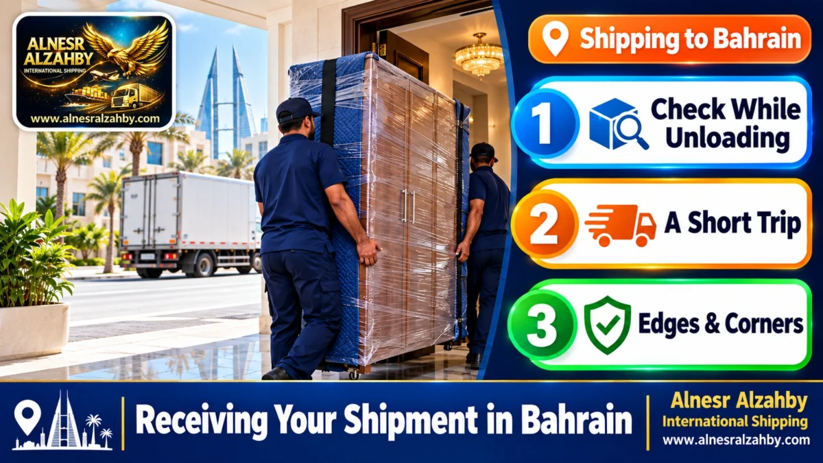 Receiving Your Shipment in Bahrain — Alnesr Alzahby International Shipping