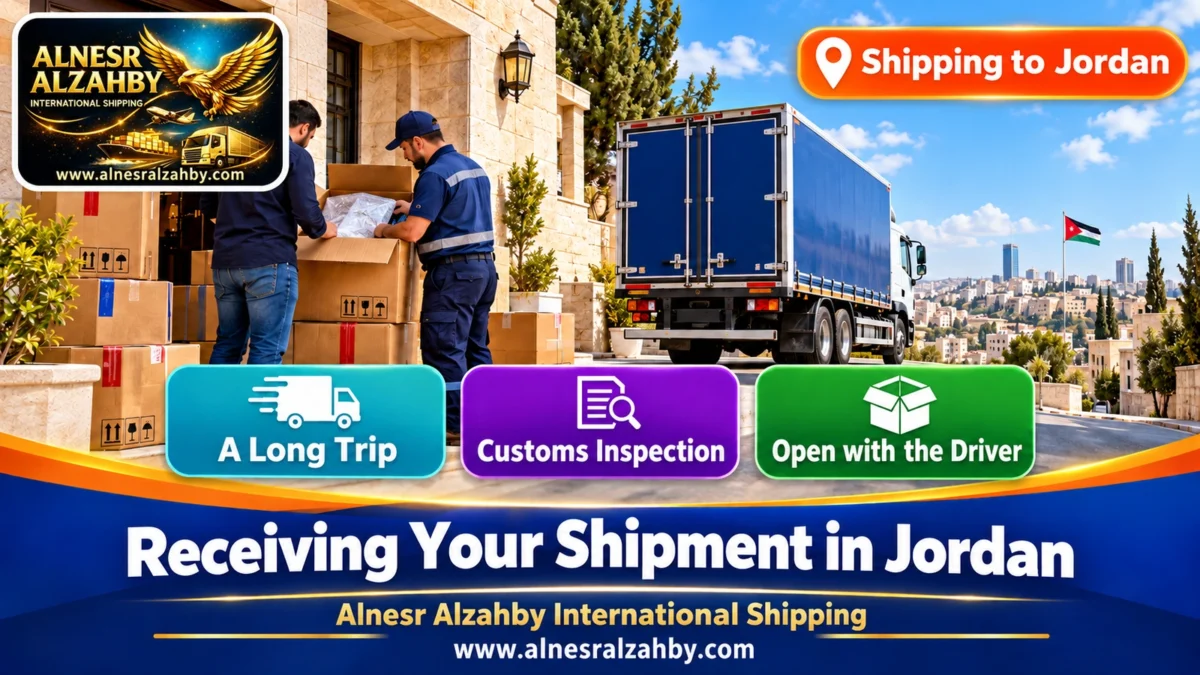 Receiving Your Shipment in Jordan — Alnesr Alzahby International Shipping