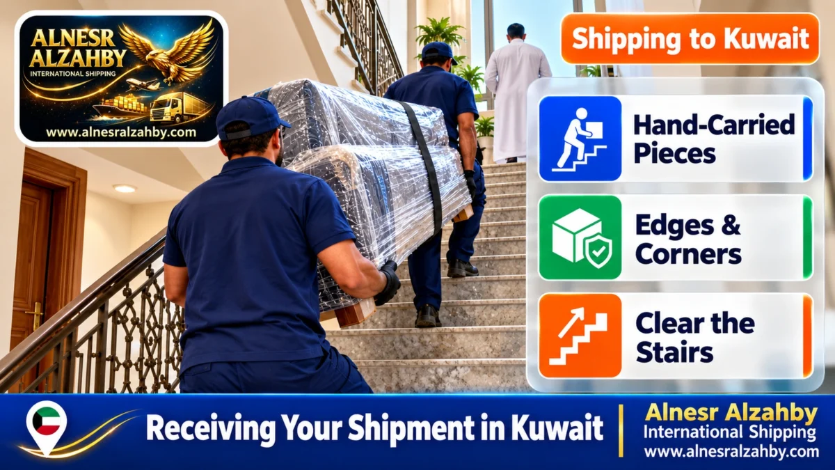 Receiving Your Shipment in Kuwait — Alnesr Alzahby International Shipping