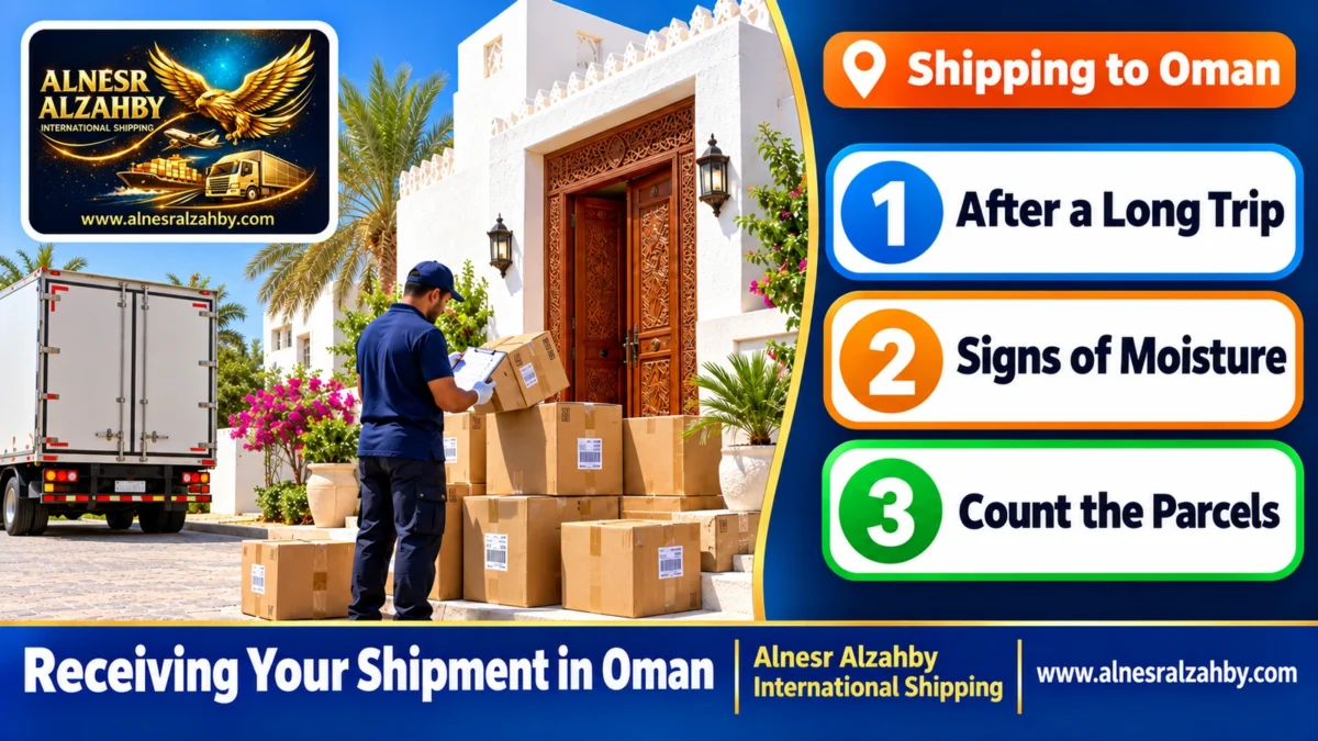 Receiving Your Shipment in Oman — Alnesr Alzahby International Shipping