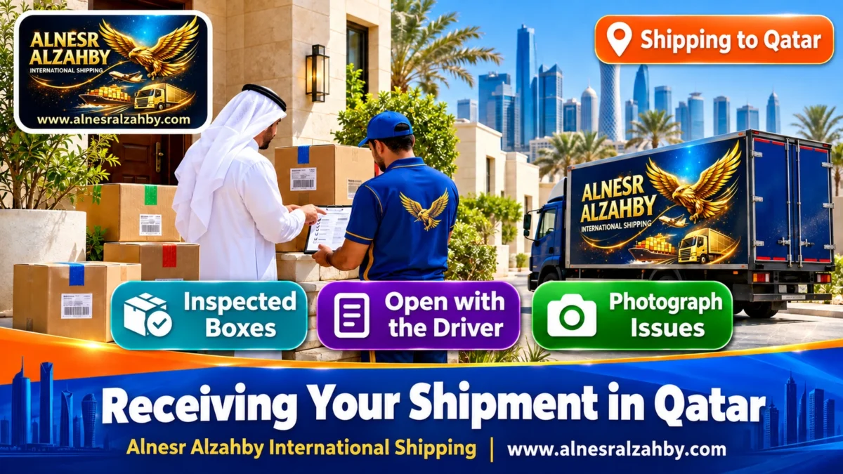 Receiving Your Shipment in Qatar — Alnesr Alzahby International Shipping