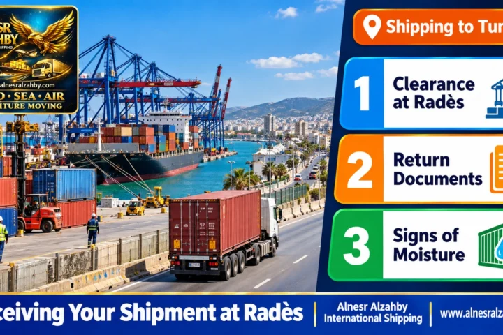 Receiving Your Shipment at Radès — Alnesr Alzahby International Shipping