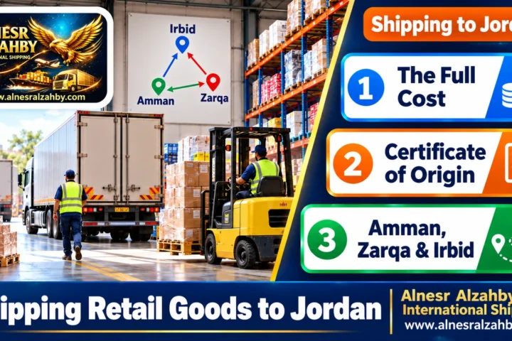 Shipping Retail Goods to Jordan — Alnesr Alzahby International Shipping